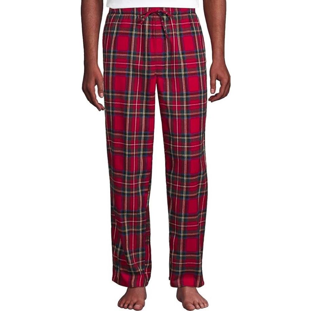 Men's Rachel Parcell Flannel Pajamas Pants in Red Buffalo Check Medium‎